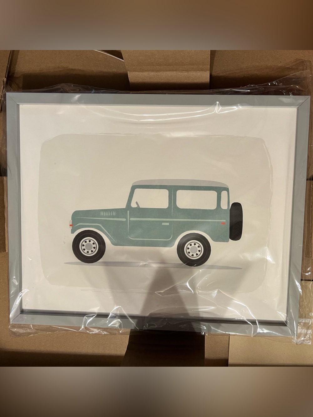 Minted. Karidy Walker Vintage Land Cruiser Children’s Art Print with Gray Frame